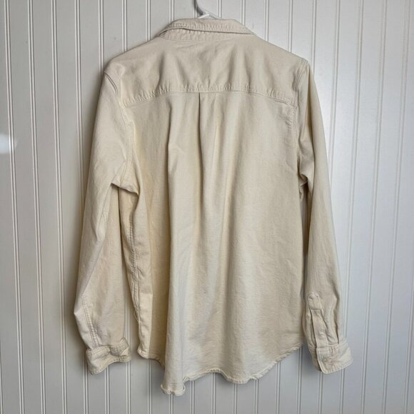 Lands' End ivory button down shacket long sleeve size XL tall G19 - Picture 4 of 4